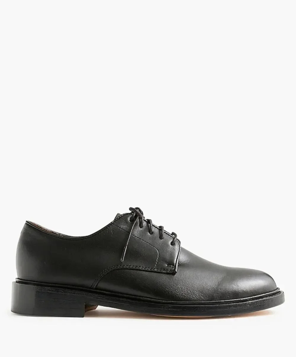 J. Crew Men's Black Leather Lace Up Derby Dress Shoes Size 11.5 NWT $248 CL556